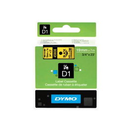 Dymo S0720880 Ruban D1 Étiquettes 19mm x 7m Jaune avec Texte Noir pour LabelManager