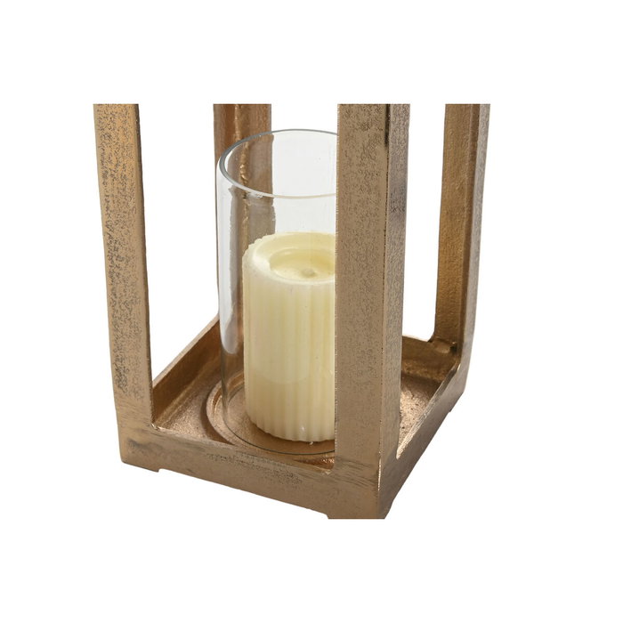 Lanterne Home ESPRIT Doré Aluminium Verre Moderne 15 x 15 x 59 cm Lanterne Home ESPRIT Doré Aluminium Verre Moderne 15 x 15 x 59 cm