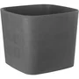 Garden Id Pot de fleurs Swing Carré 16L - 30x30x25 cm - Gris - Design moderne pour intérieur et extérieur