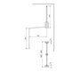 Emuca Penderie rabattable pour armoire Hang, 450 - 600, Chromé, Acier et Plastique.