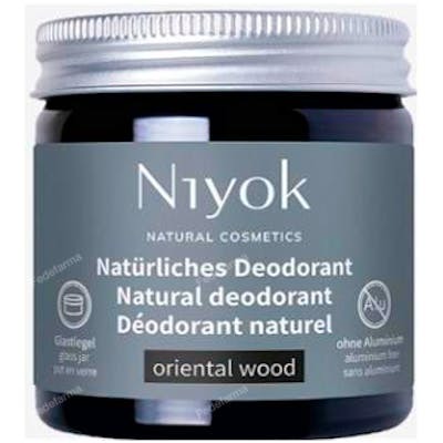 NIYOK Déodorant Antitranspirant Crème 40 Ml - Parfum Oriental Wood - Sans Aluminium, Formule 2 en 1, Certifié Cosmos Natural, Végan NIYOK Déodorant Antitranspirant Crème 40 Ml - Parfum Oriental Wood - Sans Aluminium, Formule 2 en 1, Certifié Cosmos Natural, Végan