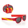 Pack distributeur de bière réfrigérant InnovaGoods et 2 lunettes de soleil enroulables Sunfold Spain Red