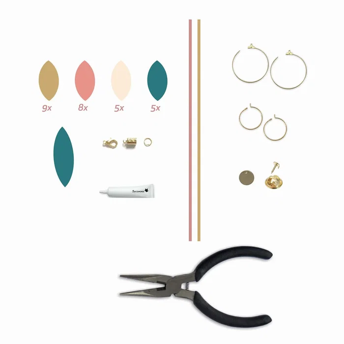 Sycomore - Coffret Atelier de Bijoux en Cuir avec Fermoirs, Chaînes, Anneaux et Outils - Création de Bijoux Personnalisés - À partir de 12 ans Sycomore - Coffret Atelier de Bijoux en Cuir avec Fermoirs, Chaînes, Anneaux et Outils - Création de Bijoux Personnalisés - À partir de 12 ans