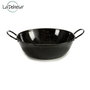 La Dehesa Poêle Creuse Émaillée 24 cm avec 2 Anses Acier Émaillé Noir (Set de 6)