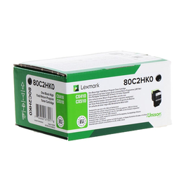 Lexmark 802HK / 80C2HK0 Cartouche Toner Noir XXL Haute Capacité pour Imprimante