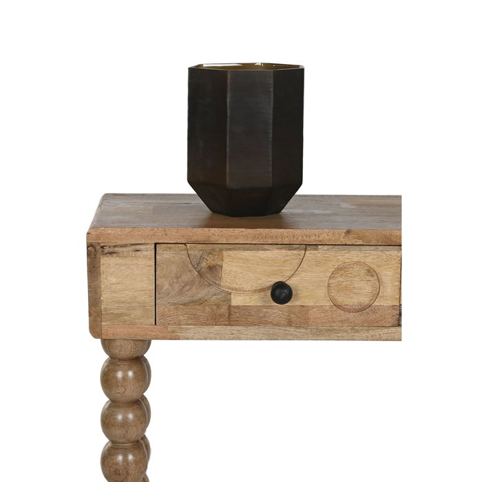 Vase Home ESPRIT Gris foncé Verre Moderne 18 x 18 x 22 cm