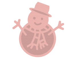Misskuty Emporte-pièce fin ZAG Noël bonhomme de neige