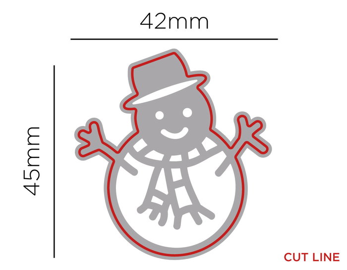 Misskuty Emporte-pièce fin ZAG Noël bonhomme de neige Misskuty Emporte-pièce fin ZAG Noël bonhomme de neige