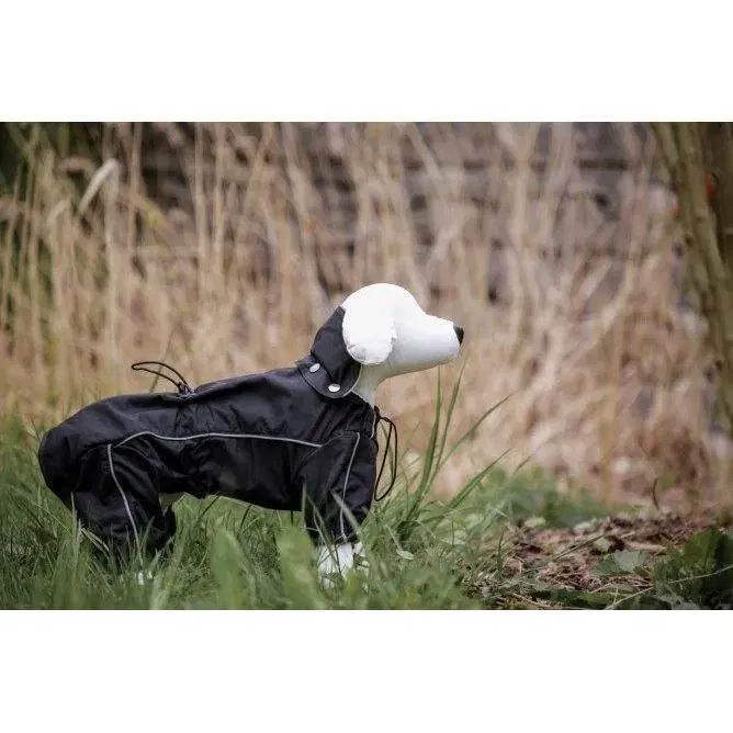 Kerbl Manteau de pluie imperméable et coupe-vent pour chien Manchester - Taille 70 cm (XXXL) - Noir - 100% polyester