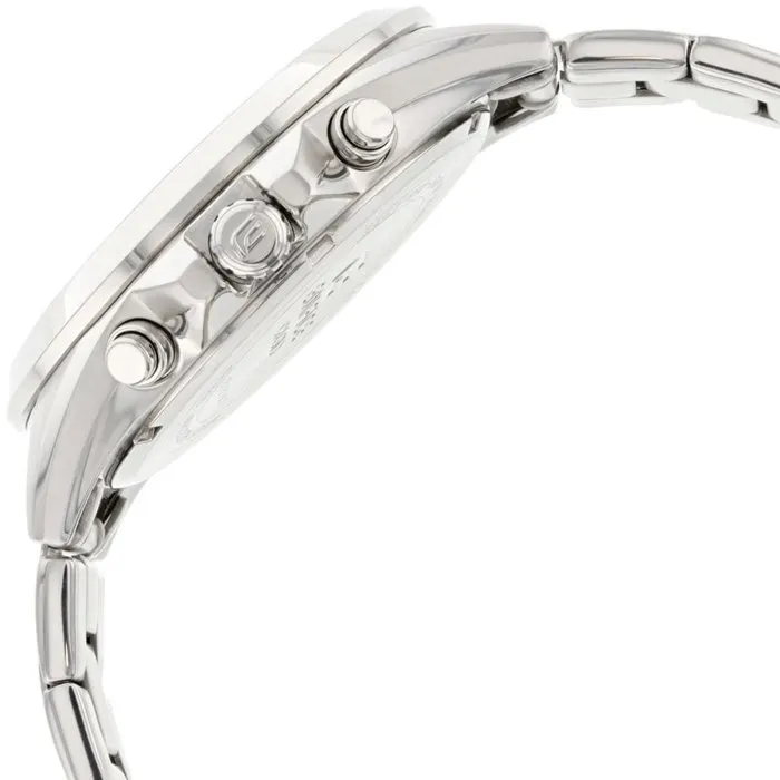 Casio Edifice Montre Homme Analogique Quartz Acier Inoxydable Verre Minéral Étanche 10 ATM Gris