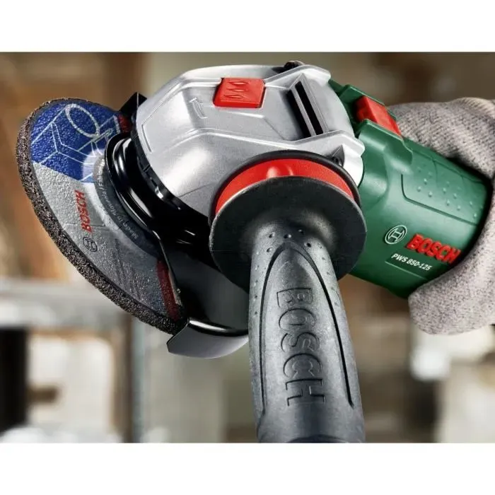Bosch PWS 850-125 Meuleuse à main avec AVH et disque diamanté