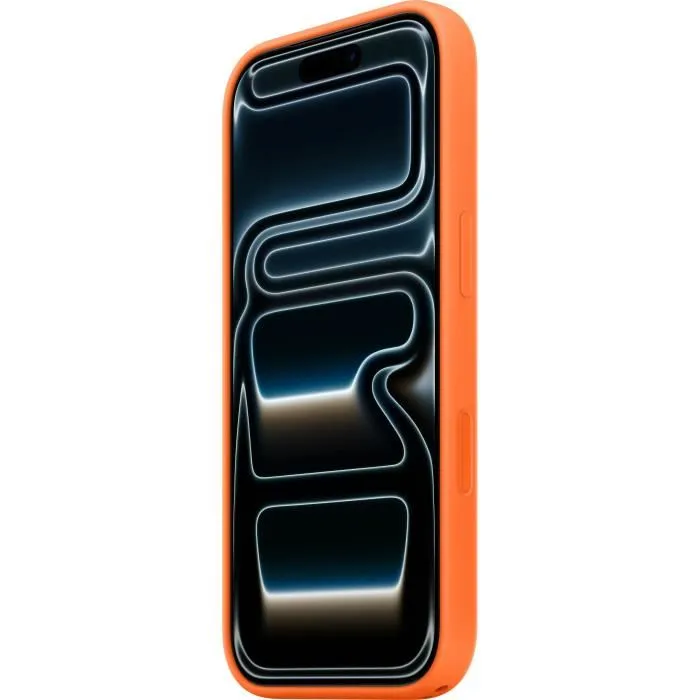 Apple iPhone 17 Pro - Coque en silicone avec MagSafe - Orange Apple iPhone 17 Pro - Coque en silicone avec MagSafe - Orange