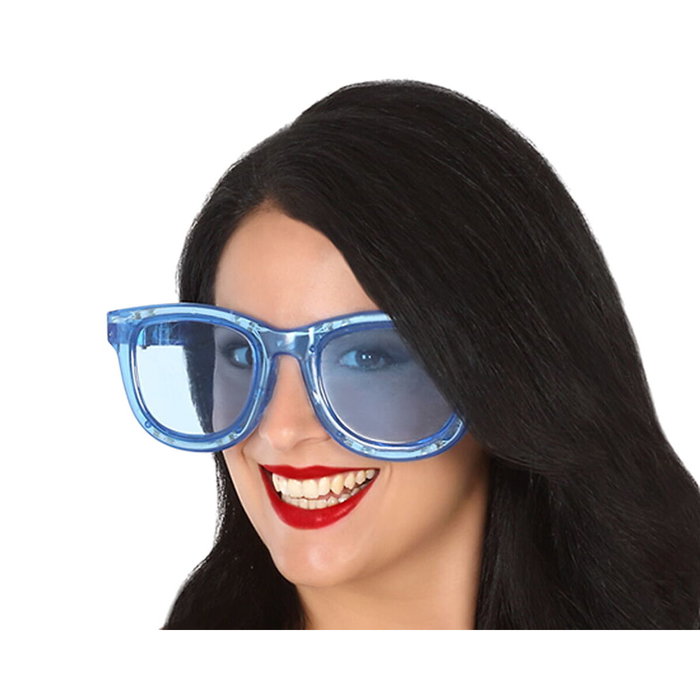 BigBuy Carnival Lunettes XXL Bleu avec Lumière