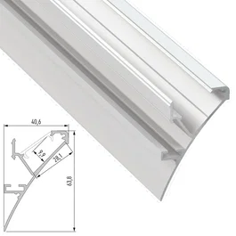Profil en aluminium LOGI 2,02 m - Lacqué blanc