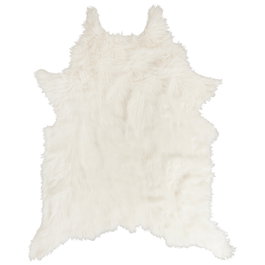 Home Deco Factory Tapis Blanc Effet Peau d'Animal 120x158 cm