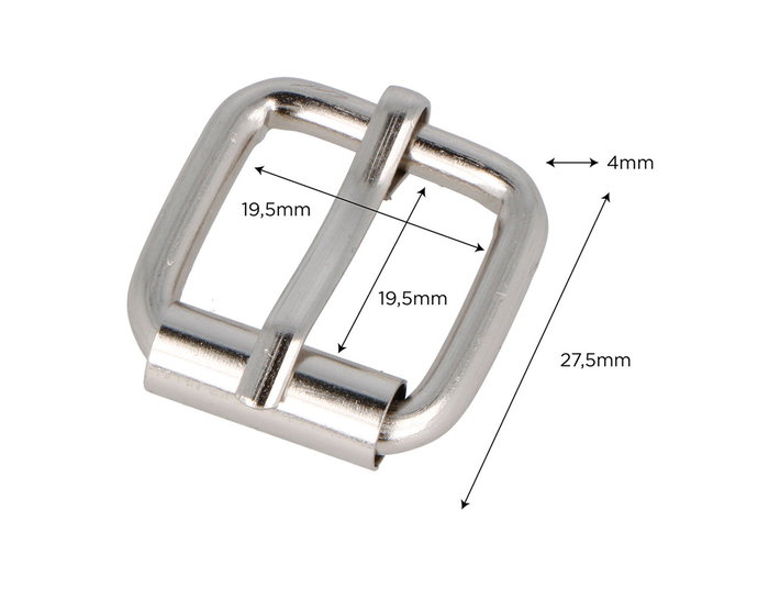 Innspiro Boucle Carrée en Fer Nickel 19,5 mm (Lot de 5) Innspiro Boucle Carrée en Fer Nickel 19,5 mm (Lot de 5)