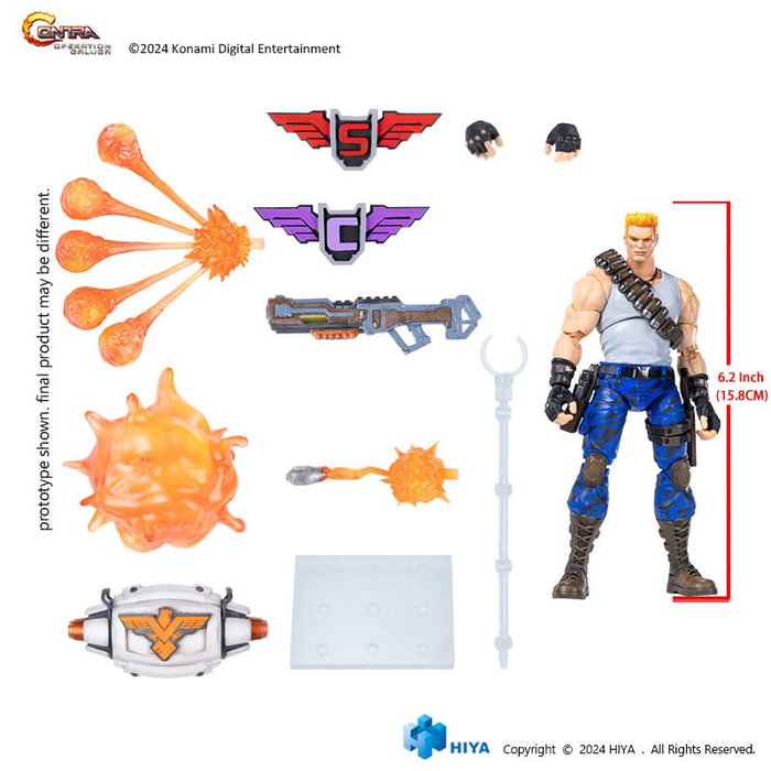 Hiya Toys Contra: Operation Galuga figurine Exquisite Basic Bill Rizer 16 cm Hiya Toys Contra: Operation Galuga figurine Exquisite Basic Bill Rizer 16 cm