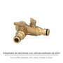 SATURNIA Adaptateur de tuyau en laiton 2 sorties pour robinet 3/4''