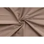 Parure de lit King Size 240 x 220 cm - 1 Housse de couette + 2 Taies d'oreiller 60x60 cm - 100% Coton renforcé 117 g/m² - Couleur Marron