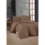 BigBuy Home Parure de couette Marron 3 Pièces - Lit king size