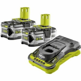 Ryobi Pack de 2 batteries 18V ONE+ 5,0 Ah et chargeur ultra rapide 5,0 A RC18150-250