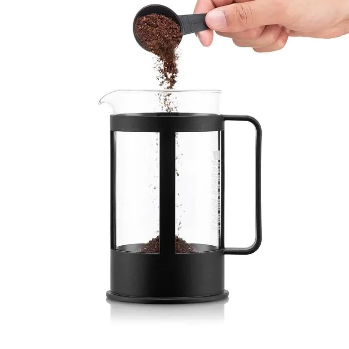 Bodum - Cafetière à piston Kenya, 1.0 litre (8 tasses), Noir