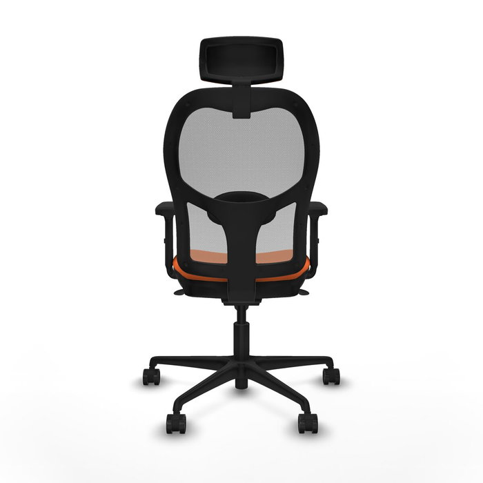 Piqueras y Crespo Chaise de Bureau avec Appui-tête 2D036N2 Orange