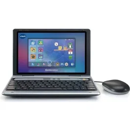 VTECH GENIO MAX - Ordinateur éducatif pour enfant de 5 à 12 ans avec écran 7 pouces, clavier AZERTY et 10 jeux sur les métiers