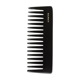Balmain Peigne Texture en Plastique pour Cheveux - Noir et Blanc