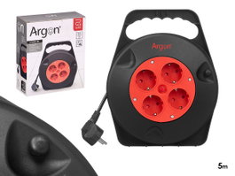 ARGON Câble enroulable 5m avec 4 prises 2300W