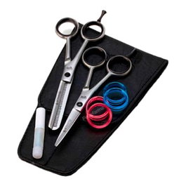 Glamtech Ensemble de ciseaux et effileur One 5,5 pouces pour gauchers