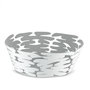 Boucquillon & Maaoui Barket BM10/18 W - Corbeille ronde perforée en acier et résine blanche 18 cm, pour service de table et apéritifs