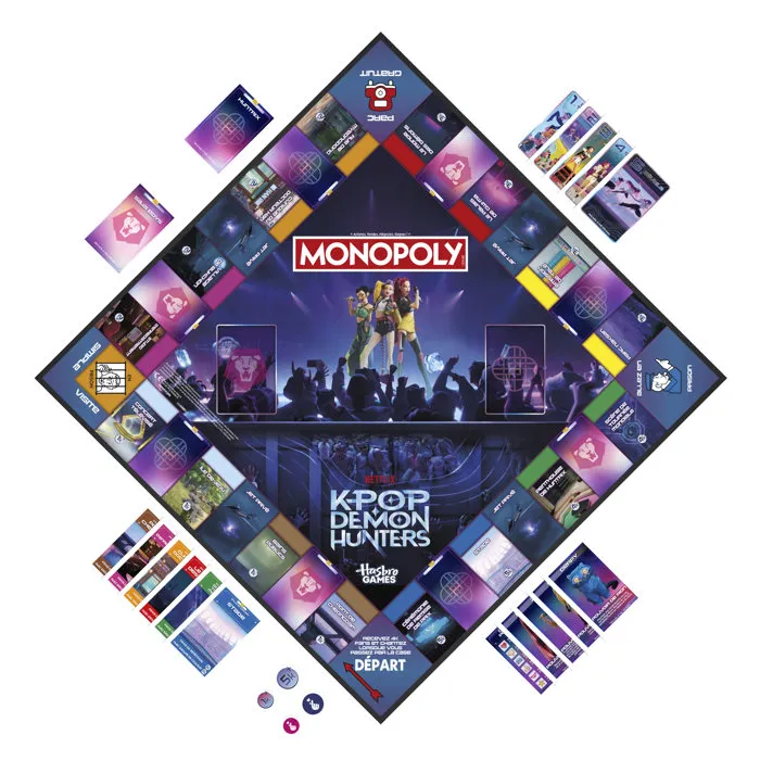 Monopoly KPOP Demon Hunters Multicolore