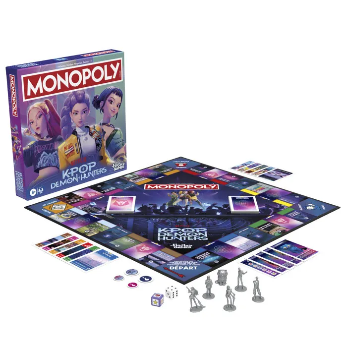 Monopoly KPOP Demon Hunters Multicolore