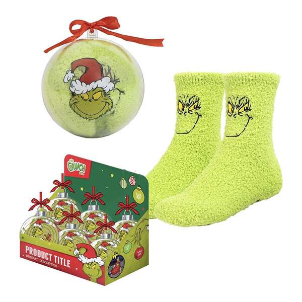 Cerdá Chaussette Anti-Dérapante de Noël The Grinch Taille 38-45 Cerdá Chaussette Anti-Dérapante de Noël The Grinch Taille 38-45