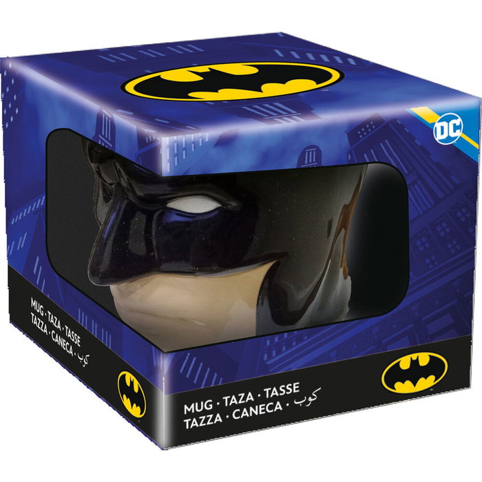 STOR - Tasse en céramique 3D Batman DC Comics, 340 ml, idéale pour cadeau ou usage quotidien