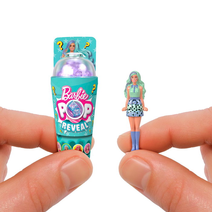 Barbie Mini Poupées Barbieland Pop Reveal de 3.8 cm, Collection de 6, Jeu avec Surprise Sensorielle Barbie Mini Poupées Barbieland Pop Reveal de 3.8 cm, Collection de 6, Jeu avec Surprise Sensorielle