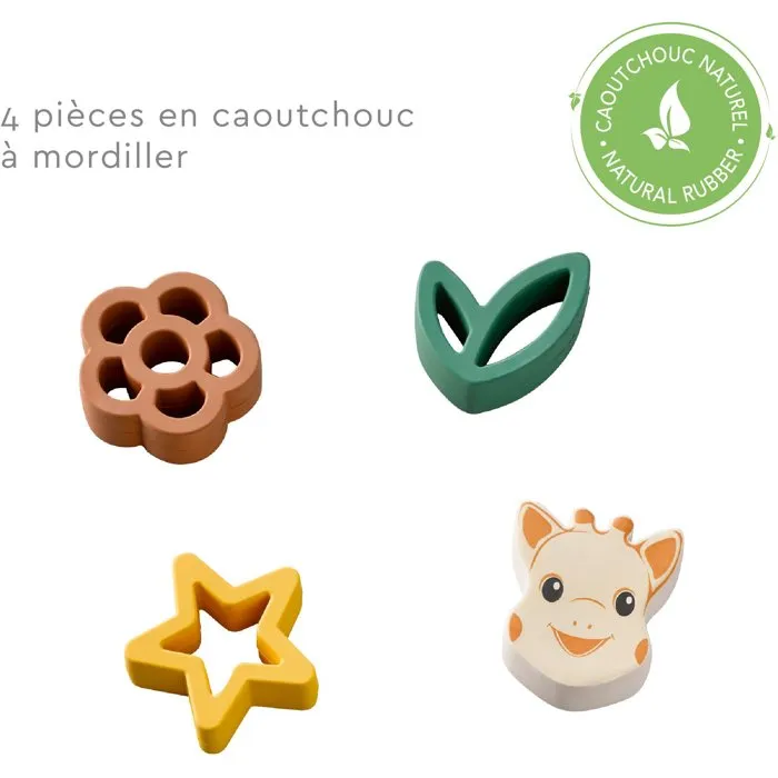 Sophie La Girafe - Puzzle d'éveil premier âge Mon Premier Puzzle - 8 pièces en caoutchouc naturel
