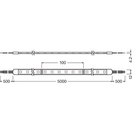 Ledvance Bande LED EC Value LS VAL-500/RGB/5/IP6 à intensité variable