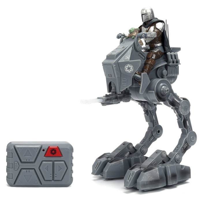 Jada Toys Star Wars AT-RT Imperial Remnant Walker 33 cm avec Mandalorien et Grogu