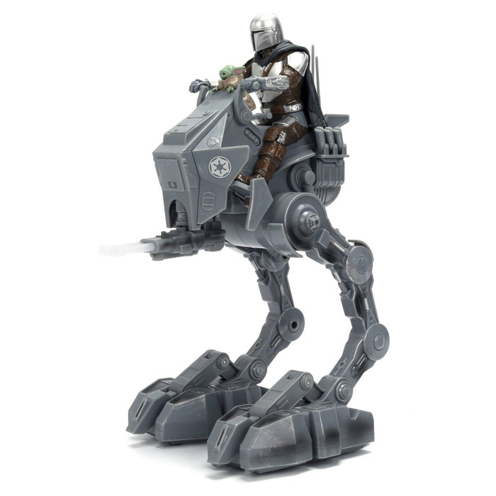 Jada Toys Star Wars AT-RT Imperial Remnant Walker 33 cm avec Mandalorien et Grogu