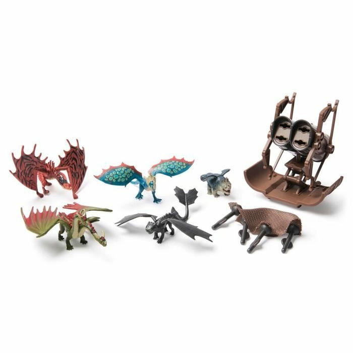 Spinmaster Coffret Chasseur de Dragons avec 5 mini figurines et lance-grappin Spinmaster Coffret Chasseur de Dragons avec 5 mini figurines et lance-grappin