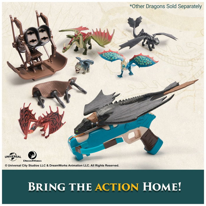 Spinmaster Coffret Chasseur de Dragons avec 5 mini figurines et lance-grappin Spinmaster Coffret Chasseur de Dragons avec 5 mini figurines et lance-grappin
