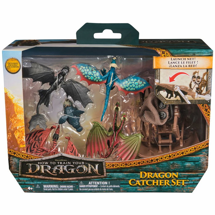 Spinmaster Coffret Chasseur de Dragons avec 5 mini figurines et lance-grappin Spinmaster Coffret Chasseur de Dragons avec 5 mini figurines et lance-grappin
