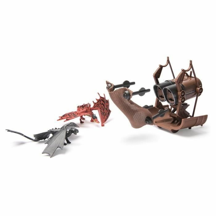 Spinmaster Coffret Chasseur de Dragons avec 5 mini figurines et lance-grappin Spinmaster Coffret Chasseur de Dragons avec 5 mini figurines et lance-grappin