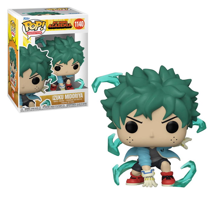 Funko Pop - Figurine My Hero Academia : Deku avec gants - 58035 - Version multilingue (Anglais, Français, Allemand, Italien, Portugais, Espagnol)