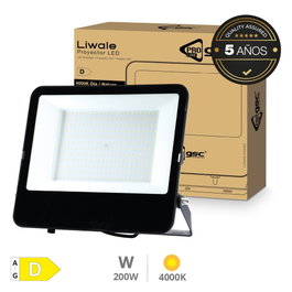 Pro_Line Projecteur LED Série Liwale 200W 4000K IP65 Negro