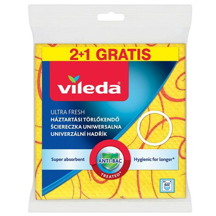 Tissu de cuisine Vileda 144826 Jaune (3 Pièces) Tissu de cuisine Vileda 144826 Jaune (3 Pièces)