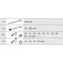 KS TOOLS 713.1026 Module de douilles longues et accessoires 1/2, 17 pièces pour servantes et établis en mousse imputrescible