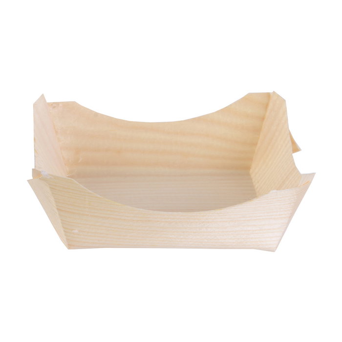 Cook Concept Jeu de 12 barquettes carrées en bois de pin